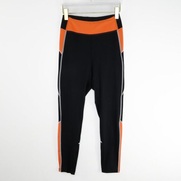 Shein Black & Peach Pink High Rise Active Leggings High Rise Small - Picture 2 of 6